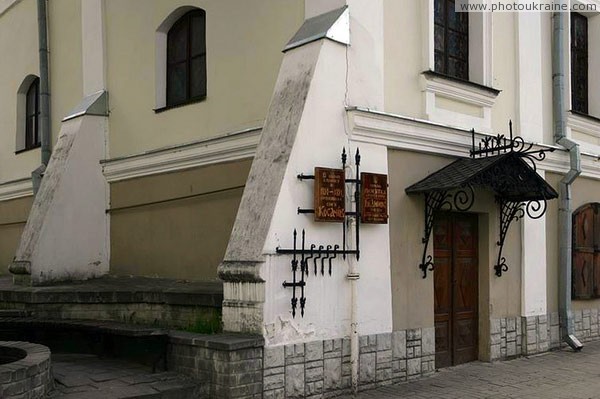 Lutsk. Porch old mansion where lived Kosach family Volyn Region Ukraine photos