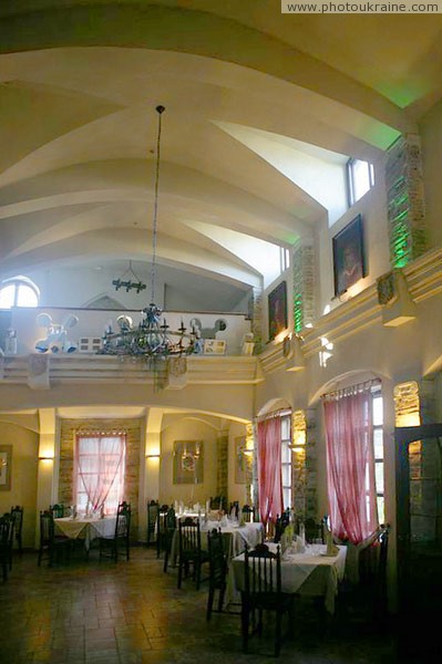 Lutsk. Interior of old mansion  now restaurant 