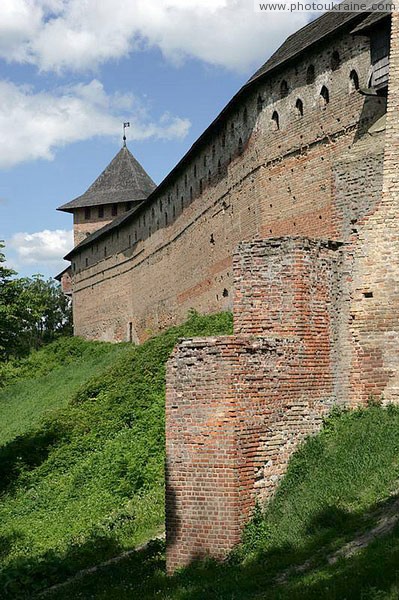 Lutsk. Lutsk castle, Vladycha tower is covered roof Volyn Region Ukraine photos