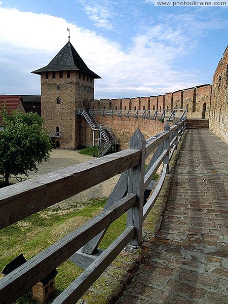 Lutsk. Lutsk castle, covered wall gallery between towers Volyn Region Ukraine photos
