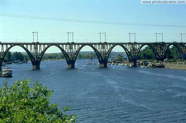 Dnipropetrovsk. Graceful Merefa-Kherson railway bridge Dnipropetrovsk Region Ukraine photos