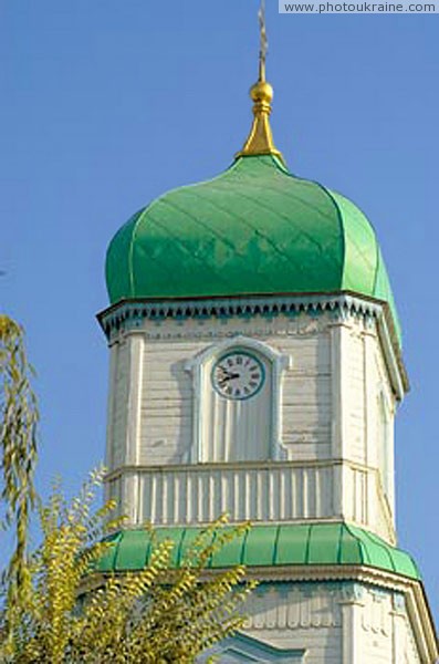 Novomoskovsk. Upper tier of Trinity Cathedral bell tower Dnipropetrovsk Region Ukraine photos