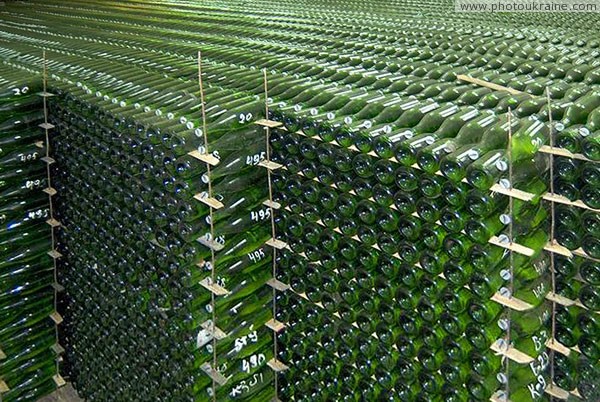 Artemivsk. Millions of thick green bottles Donetsk Region Ukraine photos