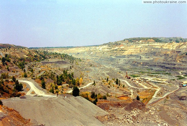 Komsomolske. Quarry stretched a kilometer Donetsk Region Ukraine photos