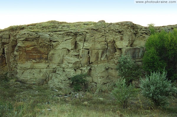 Kostiantynivka. These sandstones 300 million years Donetsk Region Ukraine photos