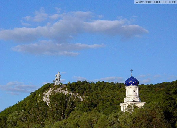 Sviatogirsk. Above of orthodox domes Donetsk Region Ukraine photos