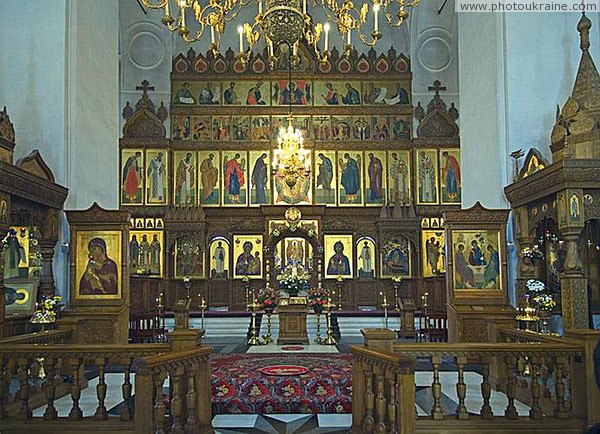 Sviatogirska lavra. Altar of Assumption Cathedral Donetsk Region Ukraine photos