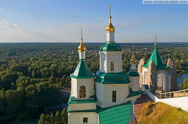 Sviatogirska lavra. Nicholas church and St. Andrew's chapel Donetsk Region Ukraine photos