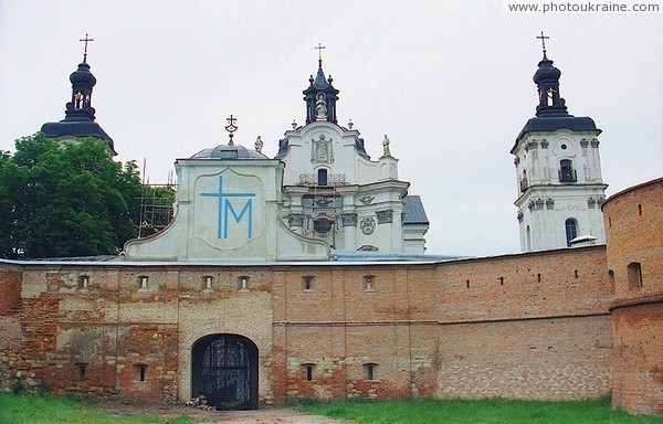 Berdychiv. Main entrance to Carmelite Monastery Zhytomyr Region Ukraine photos