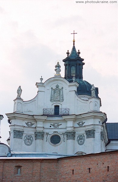Berdychiv. Front facade of church Mariinsky Zhytomyr Region Ukraine photos