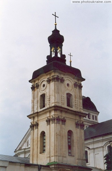 Berdychiv. Upper tiers of south church tower Zhytomyr Region Ukraine photos