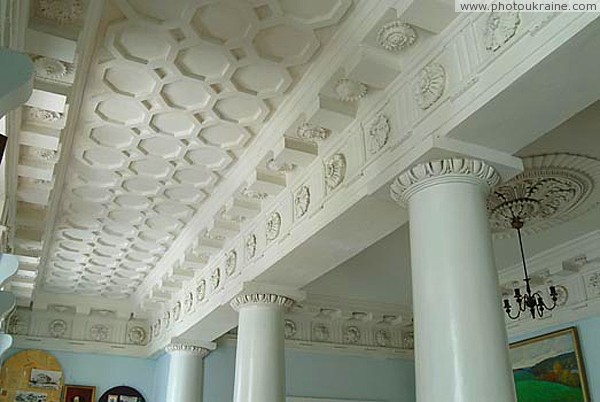 Verkhivnia. Vaults of palace hall Ghanskikh Zhytomyr Region Ukraine photos