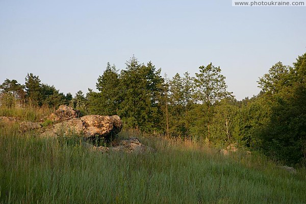 Vysokyi Kamin. Part rock of High Rock Zhytomyr Region Ukraine photos