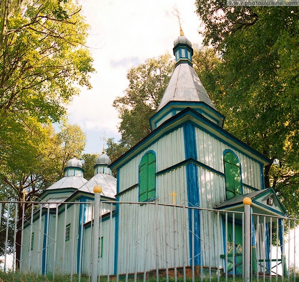 Kamianyi Brid. Northern facade of temple Zhytomyr Region Ukraine photos
