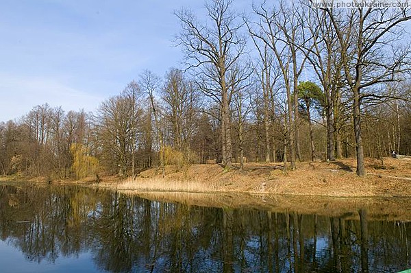 Malyn. Pond in city park Zhytomyr Region Ukraine photos