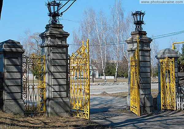 Nova Chortoryia. Gate of estate Orzhevskyi Zhytomyr Region Ukraine photos