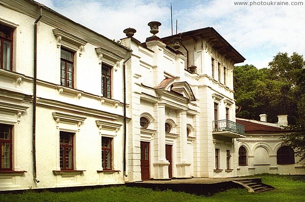 Nova Chortoryia. Park manor house facade Zhytomyr Region Ukraine photos