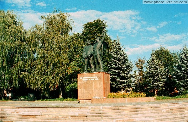 Ovruch. Monument to war heroes Zhytomyr Region Ukraine photos