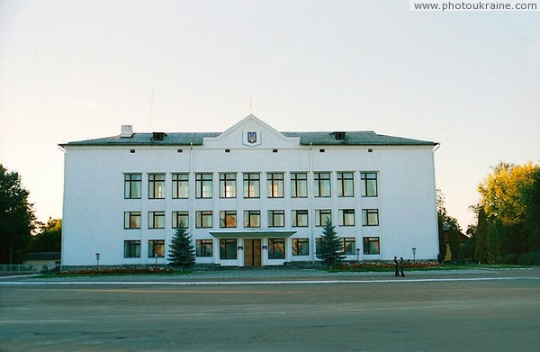 Olevsk. Building of local authorities Zhytomyr Region Ukraine photos