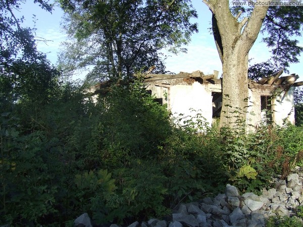 Tiutiunyky. Ruins  all that remained of estate Zhytomyr Region Ukraine photos
