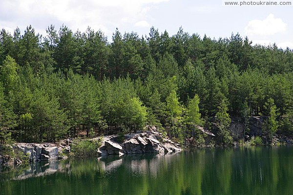 Quarry lake Zhytomyr Region Ukraine photos