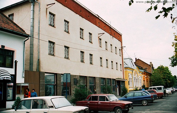 Beregove. Three-story building on street Secheni Zakarpattia Region Ukraine photos