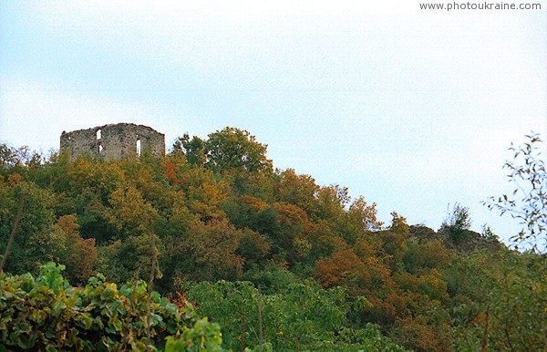 Vynogradiv. Ruins of castle Kanko Zakarpattia Region Ukraine photos