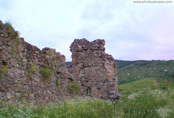 Vynogradiv. Ruins of castle Vynogradiv Zakarpattia Region Ukraine photos