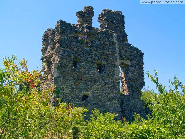 Vynogradiv. Remaining walls of castle Ugochanskyi Zakarpattia Region Ukraine photos
