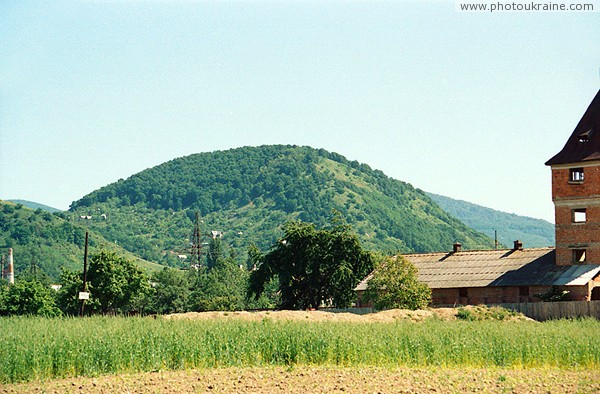 Mukacheve. Volcanic hills near river Latorytsia Zakarpattia Region Ukraine photos