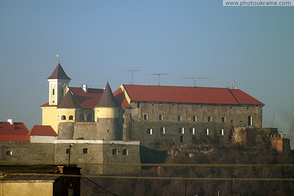 Mukacheve. Eastern facade of castle Palanok Zakarpattia Region Ukraine photos