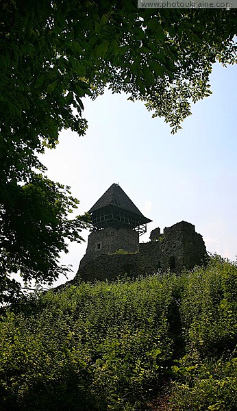 Nevytske. Ruins of castle Nevytske Zakarpattia Region Ukraine photos