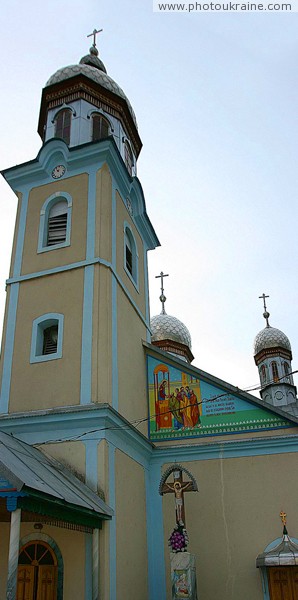 Svaliava. Belfry Church of Nativity Zakarpattia Region Ukraine photos