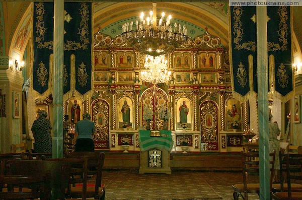 Svaliava. Interior of Church of Nativity Zakarpattia Region Ukraine photos