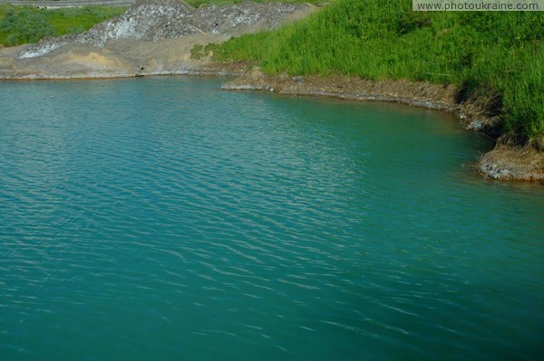 Solotvyno. In this lake can not drown Zakarpattia Region Ukraine photos