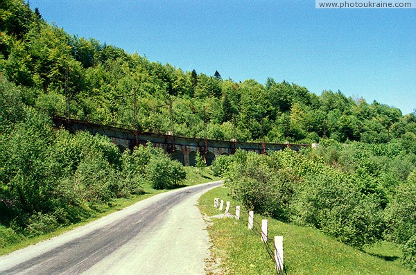 Uzhanskyi Reserve. Road & railway Lviv  Uzhgorod Zakarpattia Region Ukraine photos