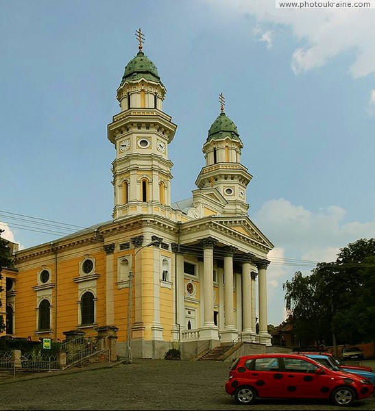 Uzhgorod. Main Greek-Catholic Church of region Zakarpattia Region Ukraine photos