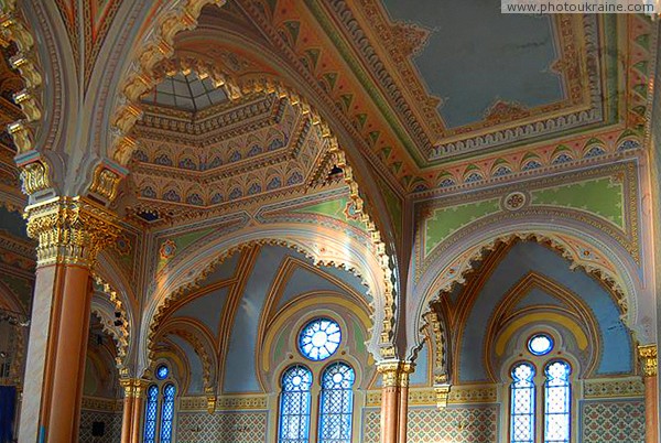 Uzhgorod. Under arches of synagogue-philharmonic Zakarpattia Region Ukraine photos
