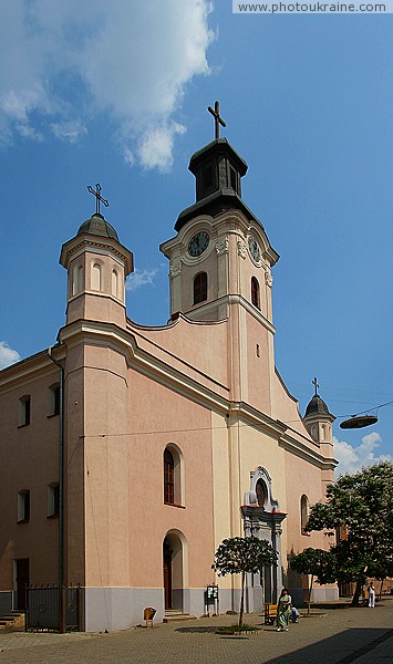 Uzhgorod. Front facade of church of St George Zakarpattia Region Ukraine photos