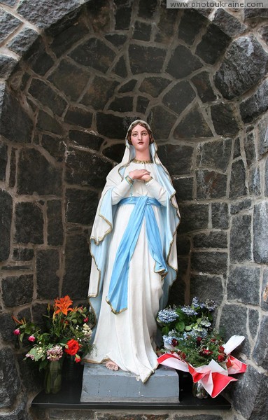 Uzhgorod. Madonna of church of St George Zakarpattia Region Ukraine photos