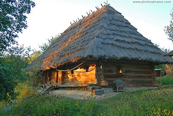 Uzhgorod. Houses at Museum Ethnography Zakarpattia Region Ukraine photos