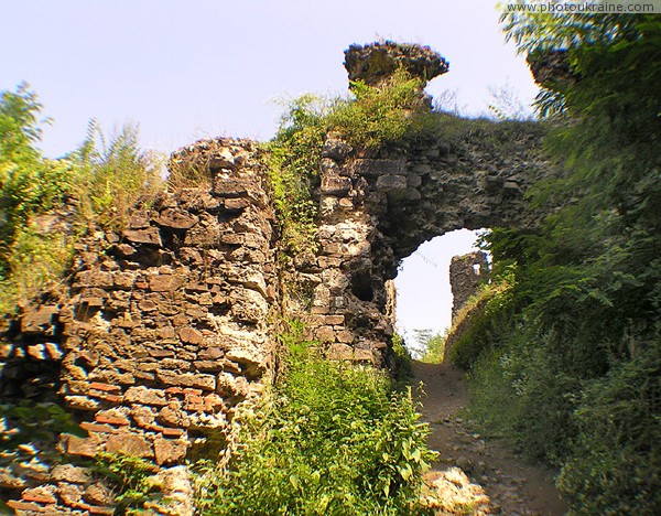 Hust. Ruins of castle Hust Zakarpattia Region Ukraine photos