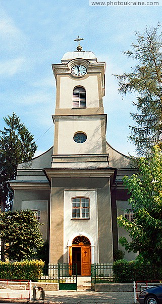 Hust. Bell tower of church of St. Anna Zakarpattia Region Ukraine photos