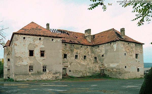 Chynadiyovo. Southern facade of castle St Miklosh Zakarpattia Region Ukraine photos