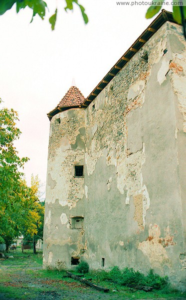 Chynadiyovo. Tower Defense Castle St Miklosh Zakarpattia Region Ukraine photos