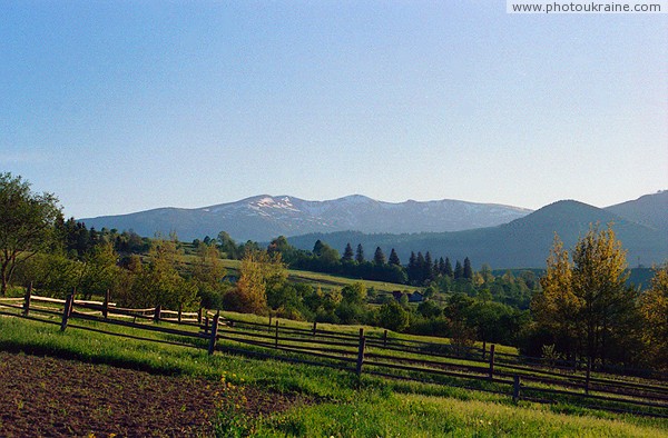 Lazeshyna. Views of Mount Bliznitsa Zakarpattia Region Ukraine photos