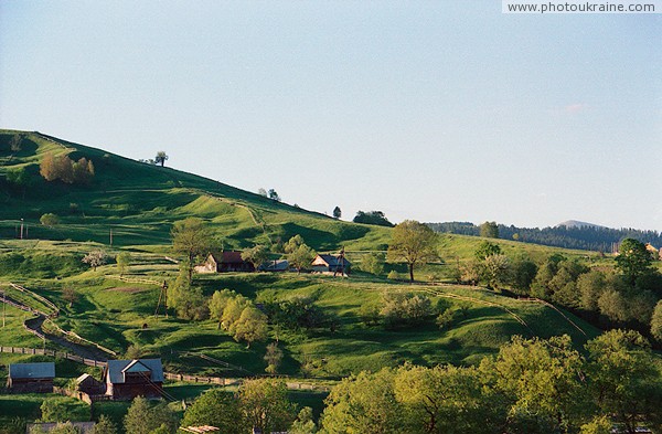 Lazeshyna. Right slope of valley of river Lazeschyna Zakarpattia Region Ukraine photos
