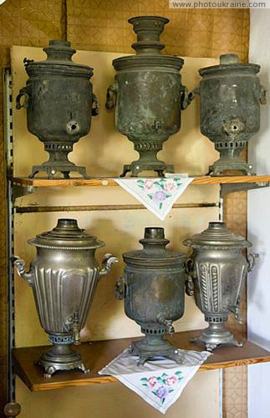 Vasylivka. Samovar collection at museum-reserve Zaporizhzhia Region Ukraine photos