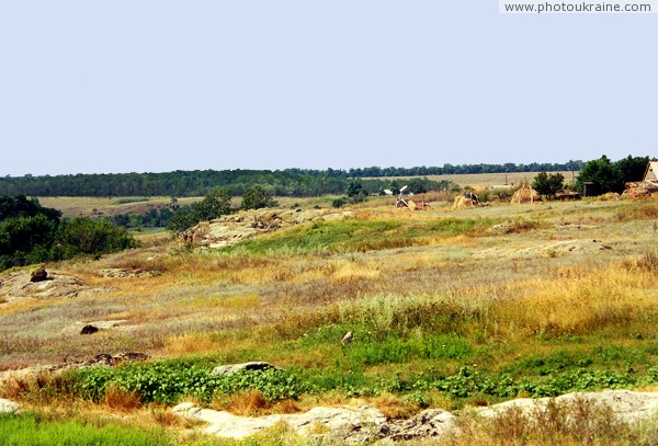 Glodove. On right side of river valley Berda Zaporizhzhia Region Ukraine photos