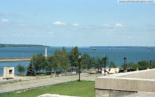 Zaporizhzhia. Dnieper reservoir and lighthouse Zaporizhzhia Region Ukraine photos